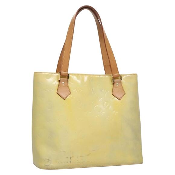 LOUIS VUITTON Monogram Vernis Houston Hand Bag Baby Blue M91005 - Picture 1 of 13